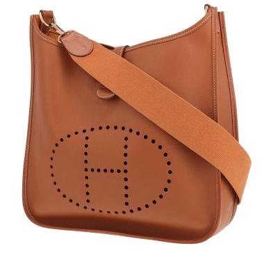 Hermès Evelyne shoulder bag in gold leather