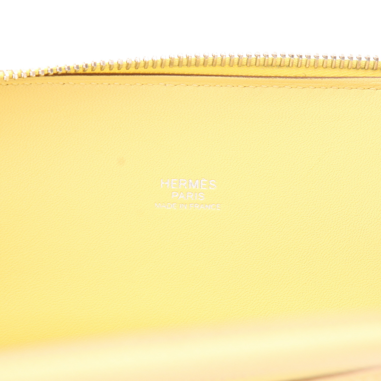 Borsa Hermès Bolide da 27 cm in pelle Epsom gialla - Detail D2