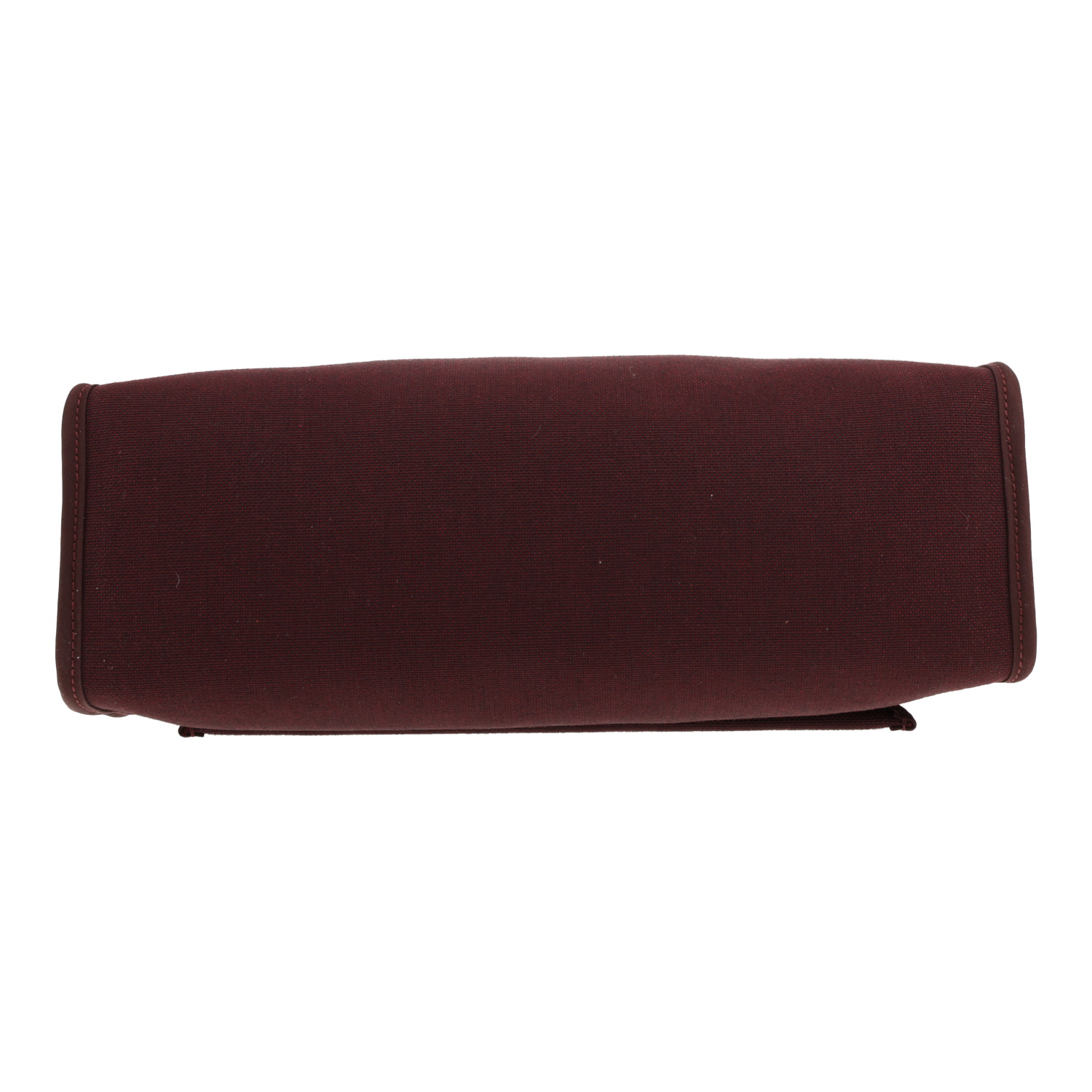 Sac à main Hermès  Herbag en toile bordeaux et cuir bordeaux - Detail D1