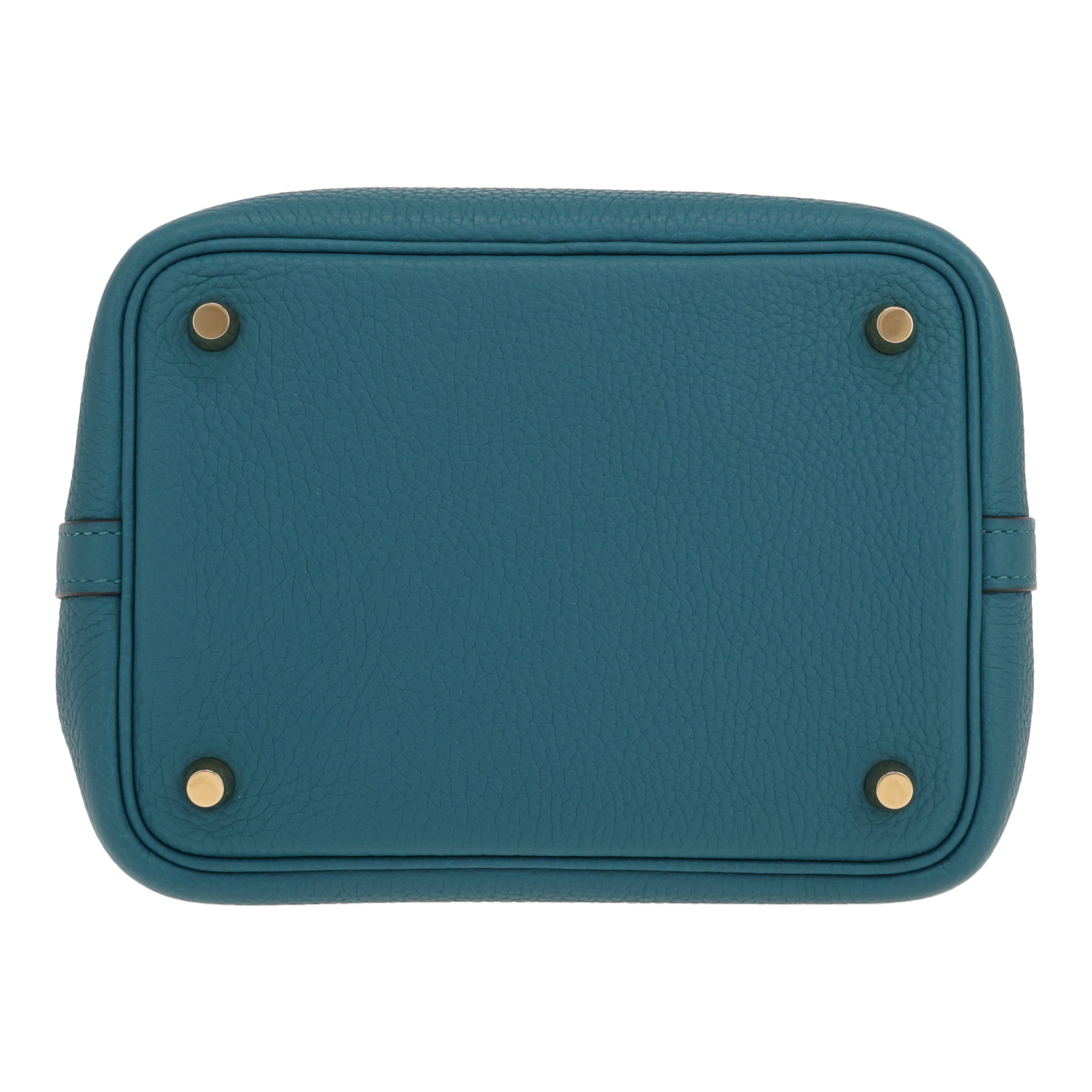 Sac à main Hermès  Picotin 18 cm en cuir togo Vert Bosphore - Detail D1