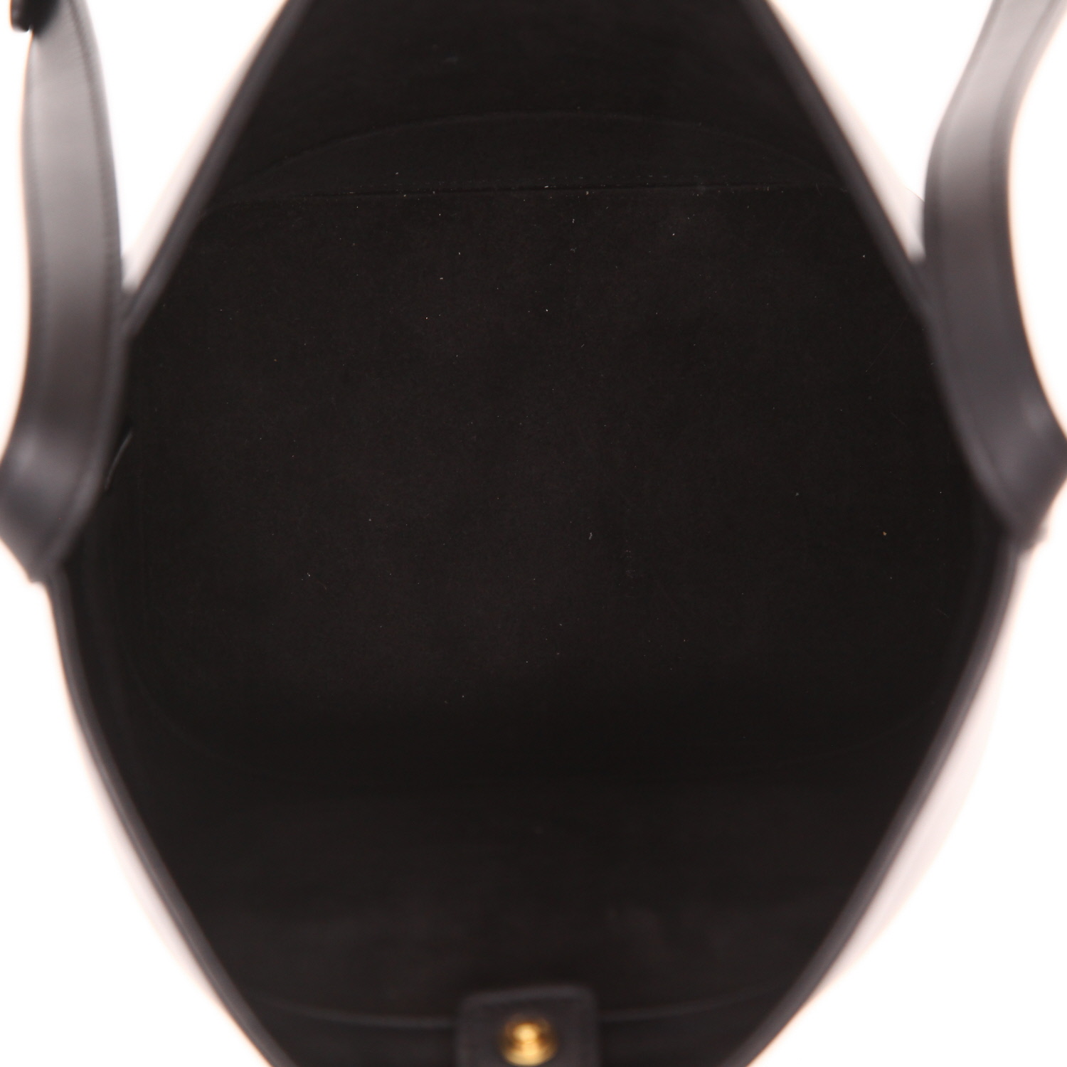 Sac bandoulière Celine  Seau en cuir noir - Detail D3
