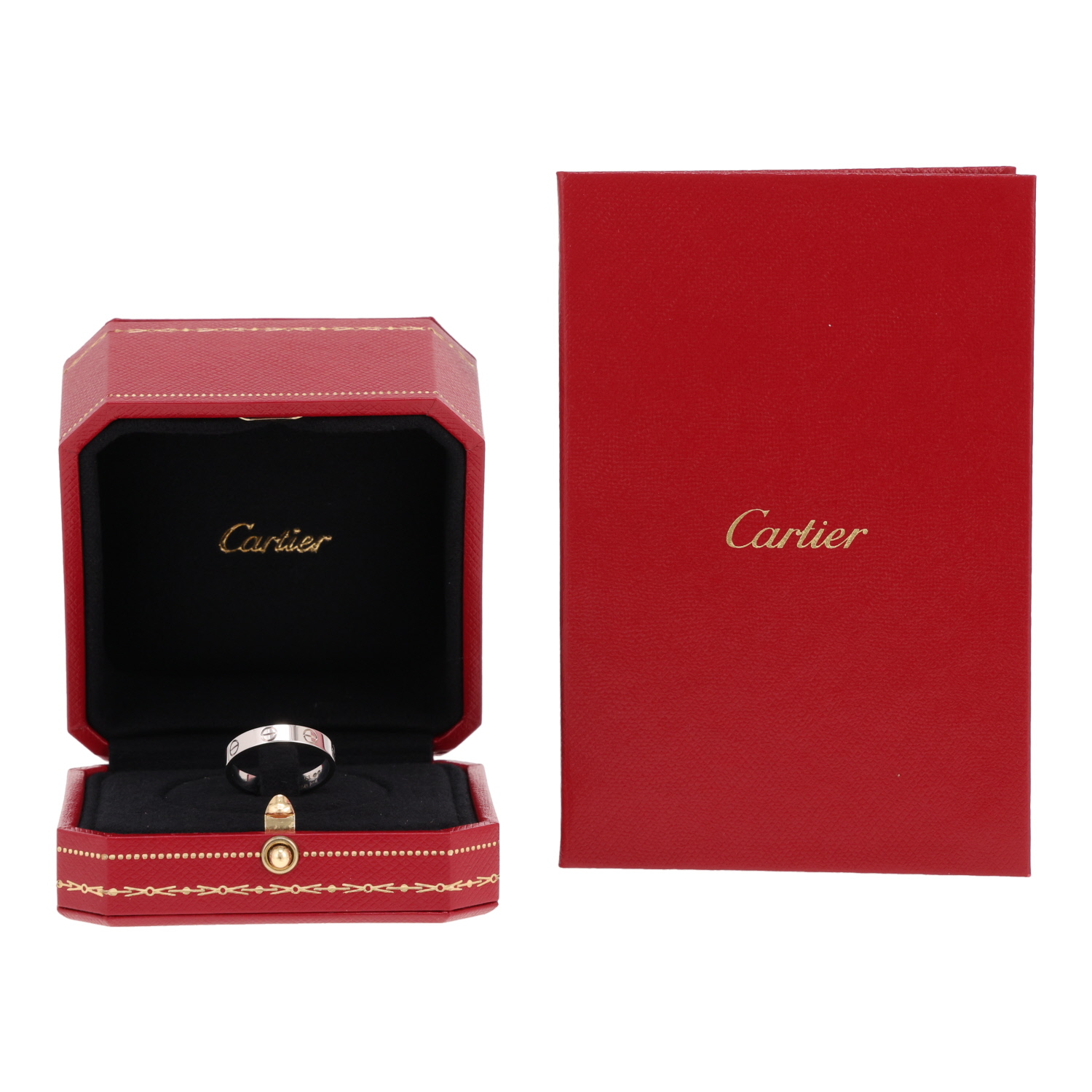 Anello Cartier Love, modello piccolo, in oro bianco - Detail D2