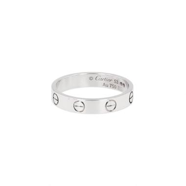 Anillo Cartier Love, modelo pequeño, en oro blanco