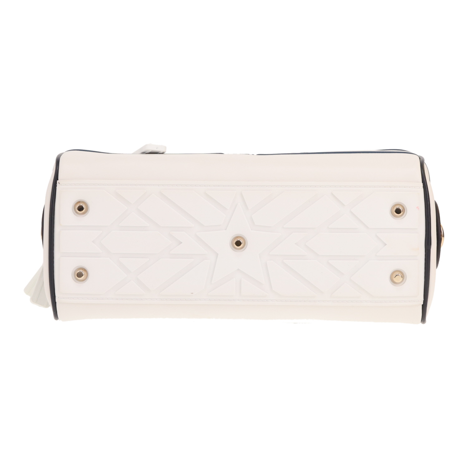 Borsa Dior Bowling in pelle bianca - Detail D1