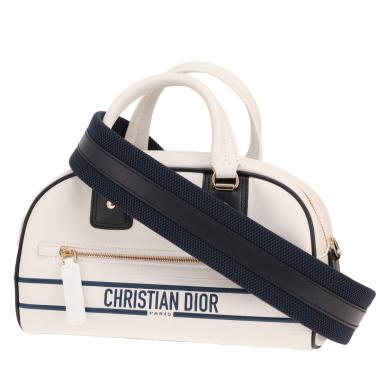 Dior Bowling handbag in white leather