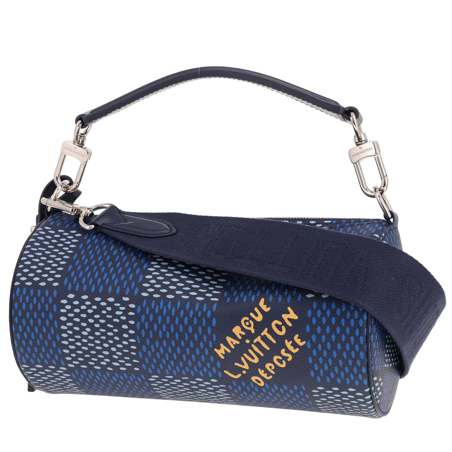 Sac Bandoulière Louis Vuitton Polochon Damier Bleu Occasion