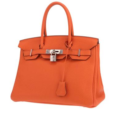 Sac à main Hermès  Birkin 30 cm en cuir togo orange