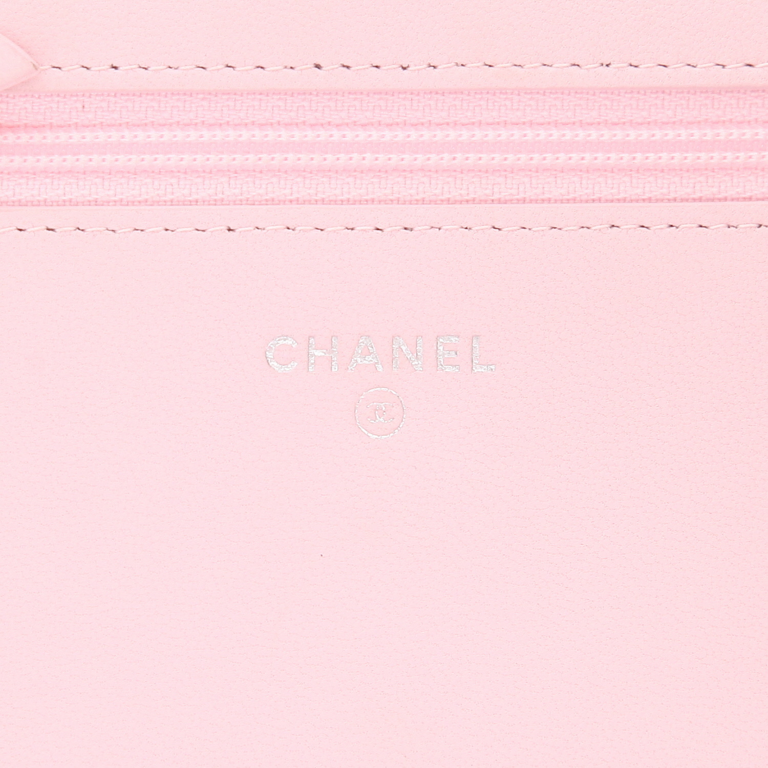 Borsa a tracolla Chanel “Wallet on Chain” in pelle trapuntata rosa - Detail D2