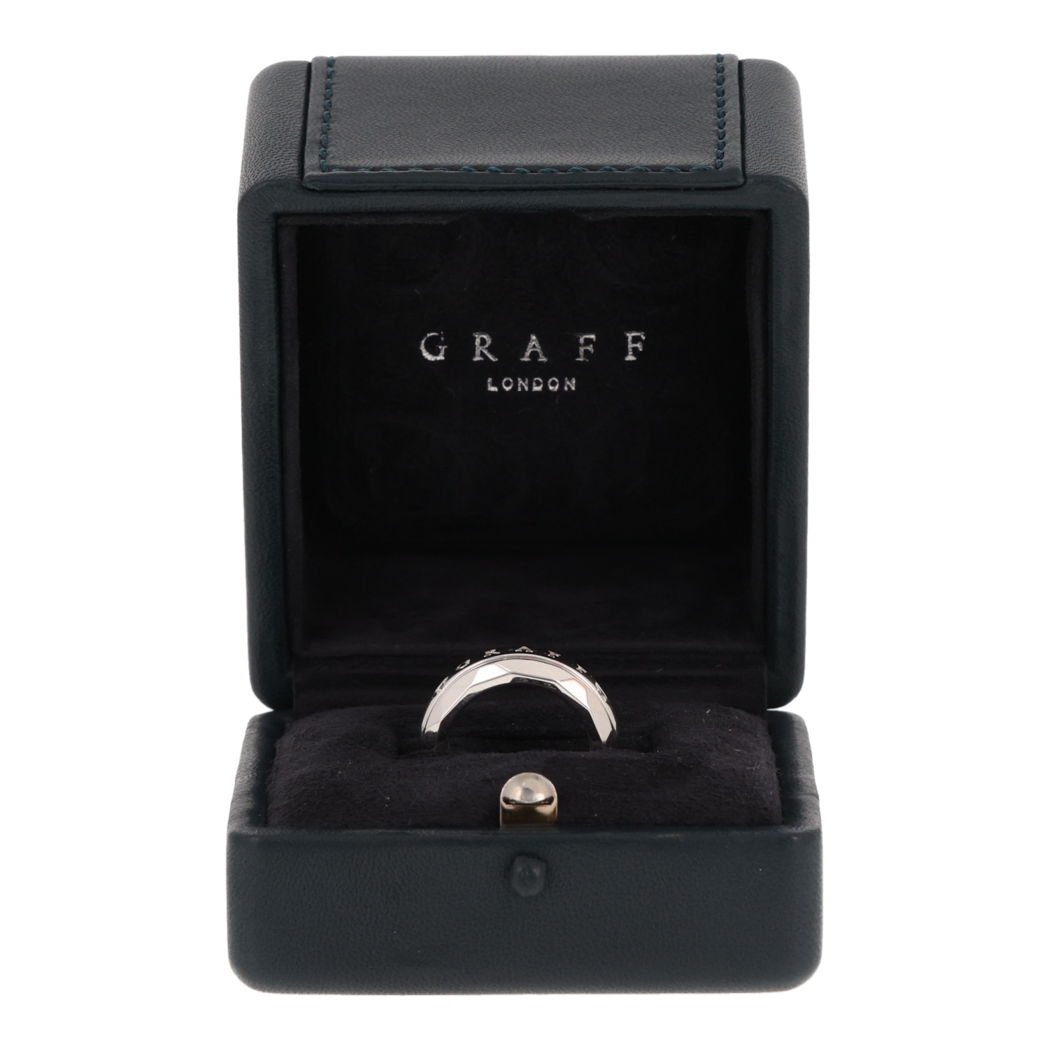 Anillo giratorio Graff de oro blanco y diamantes - Detail D2