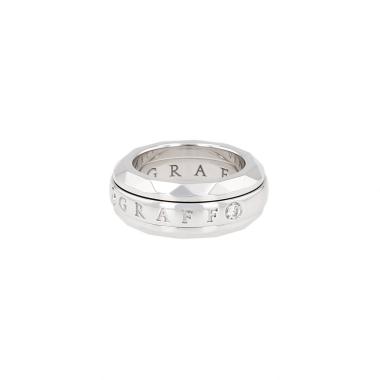 Anello Graff girevole in oro bianco e diamanti