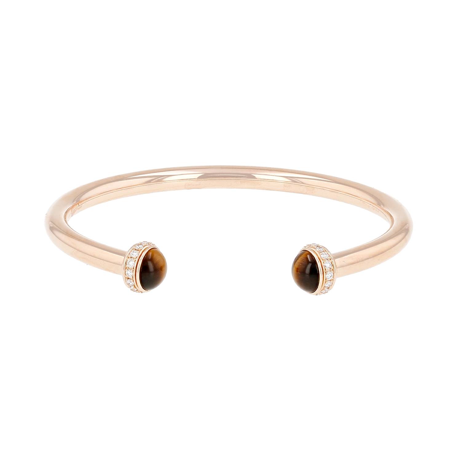 Bracelet Piaget Possession en or rose, diamants et oeil de tigre