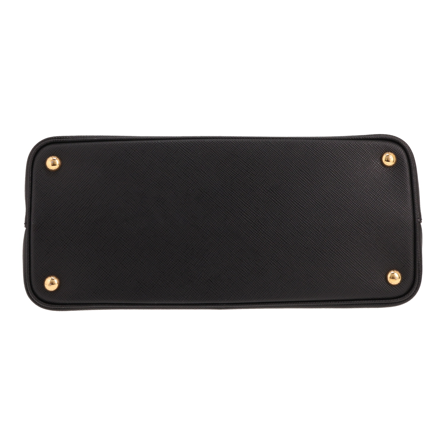 Prada handbag – Medium Double model – in Noir Saffiano leather - Detail D1