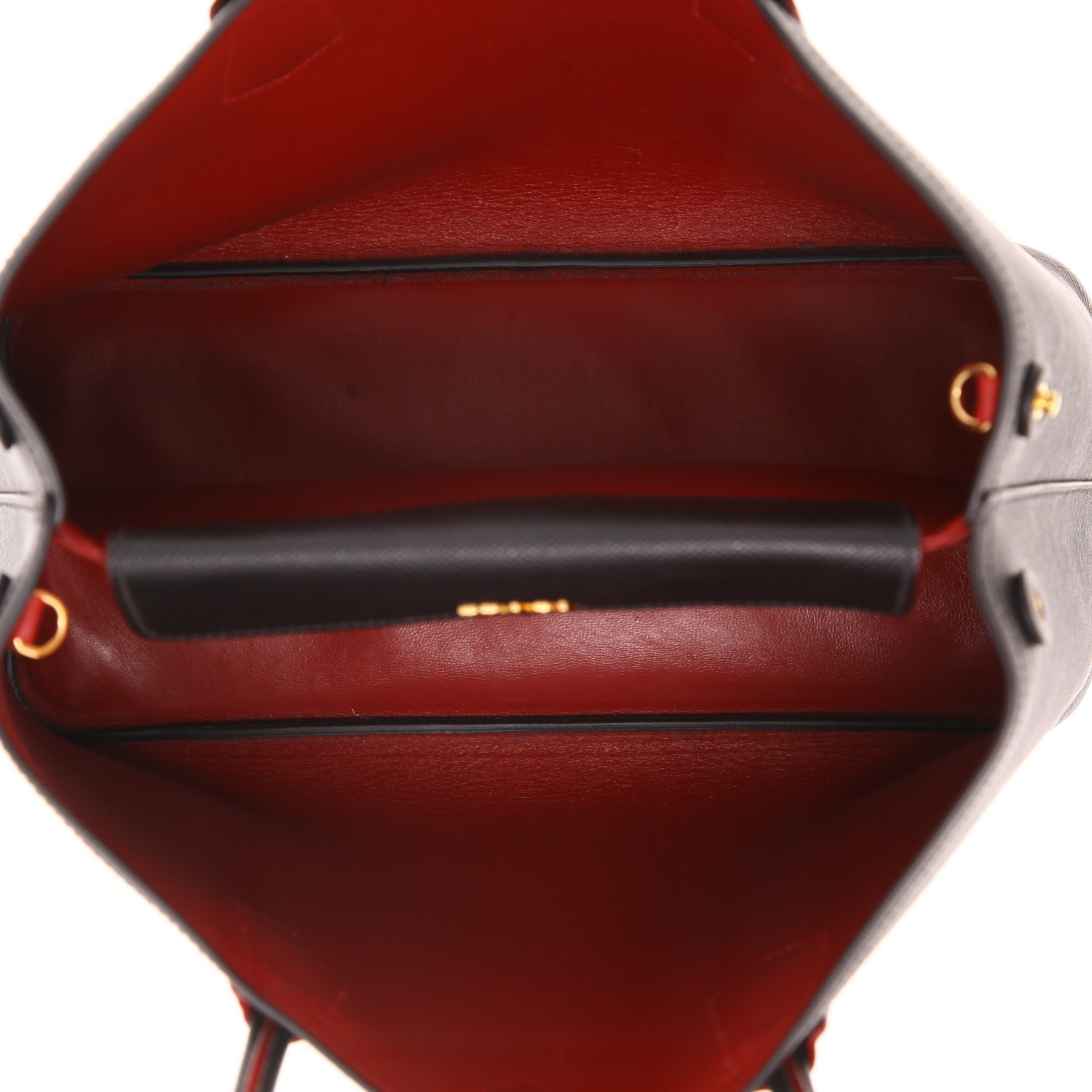 Borsa Prada  Modello Double medio  in pelle Saffiano Noir - Detail D3