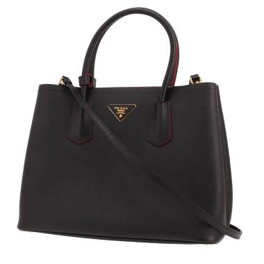 Borsa Prada  Modello Double medio  in pelle Saffiano Noir