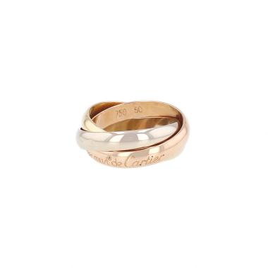 Anillo Cartier Trinity «Les Must de Cartier», modelo mediano, en tres tonos de oro