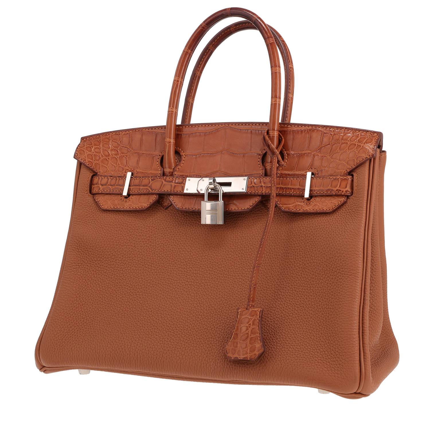 Hermès Birkin 30 Togo Alligator Gold 2019 occasion