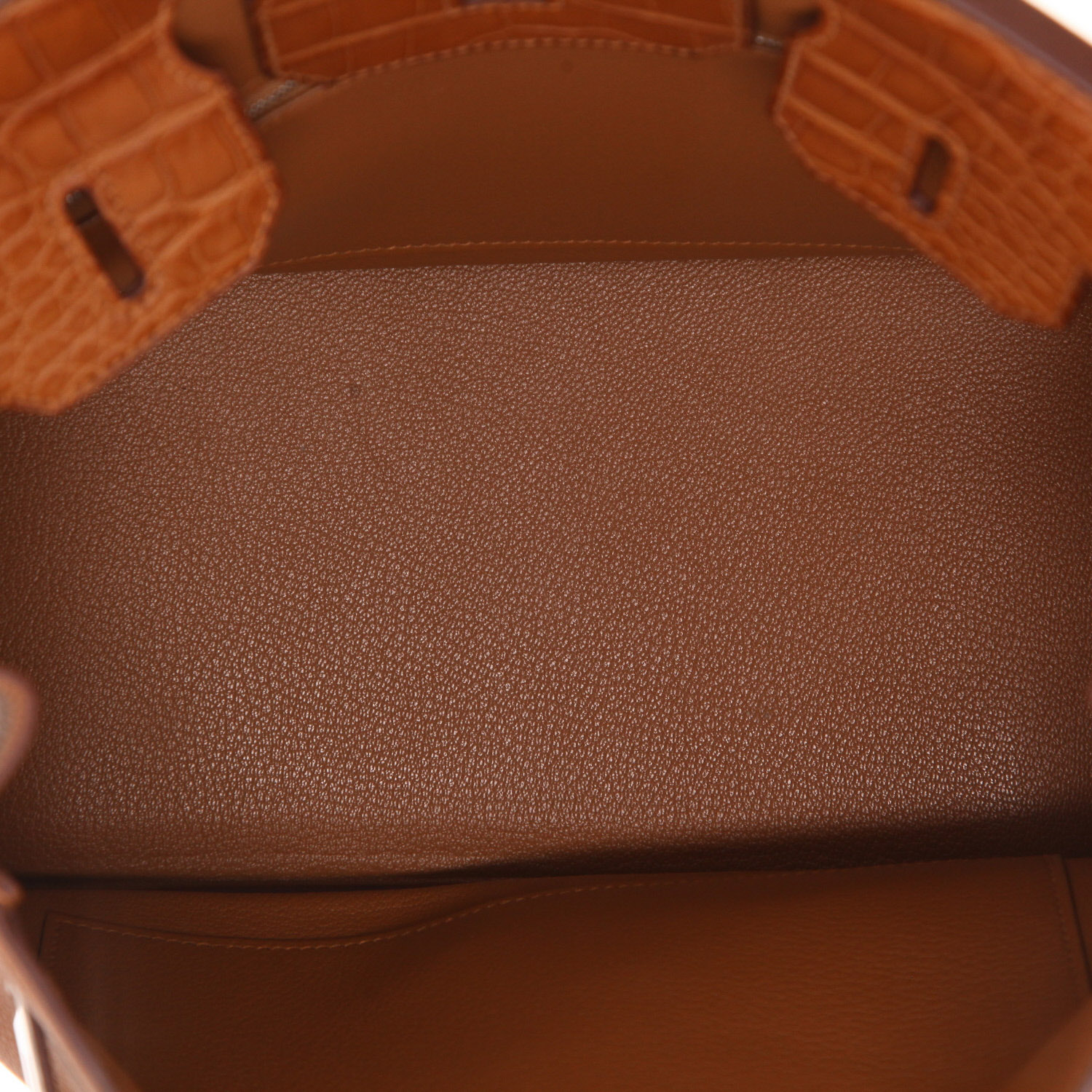 Borsa Hermès Birkin da 30 cm in pelle Togo Gold e alligatore Gold - Detail D3