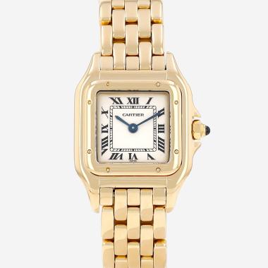 Montre Cartier Panthère petit modèle  en or jaune Ref: Cartier - 1070  Vers 1990
