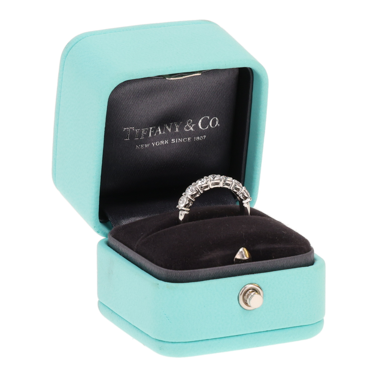 Fede nuziale Tiffany & Co  in platino e diamanti - Detail D2