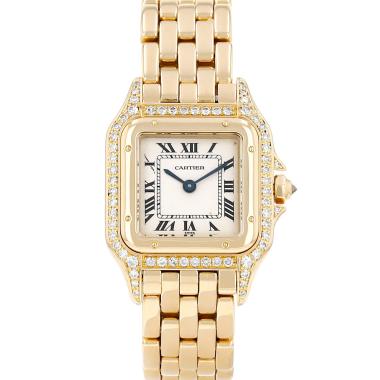 Montre Cartier Panthère petit modèle  en or jaune Ref: Cartier - 12802  Vers 1990
