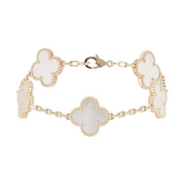 Bracelet Van Cleef & Arpels Vintage Alhambra en or jaune et nacre