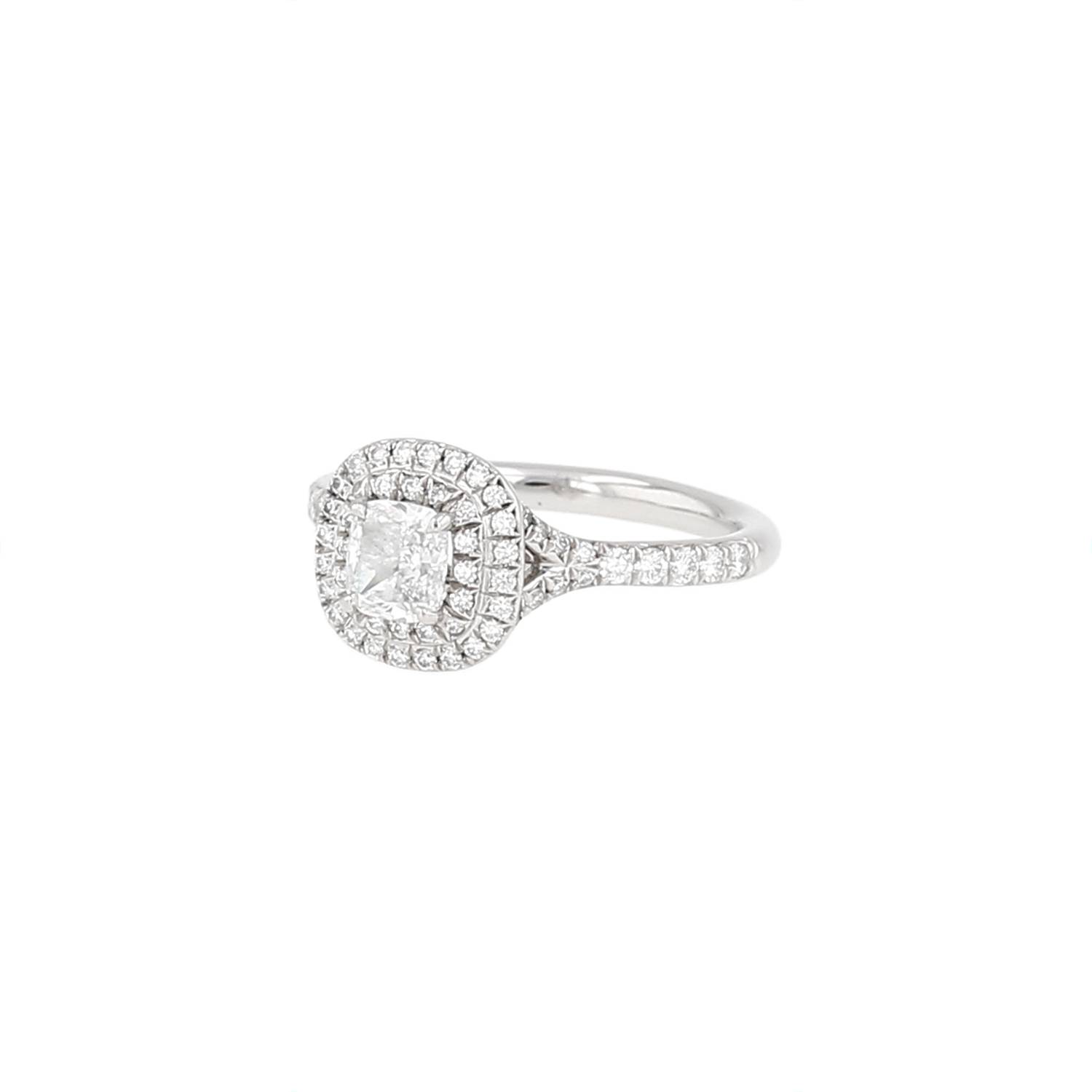 Bague Tiffany & Co Soleste en platine et diamants
