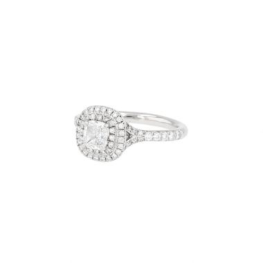 Tiffany &amp; Co Soleste ring in platinum and diamonds