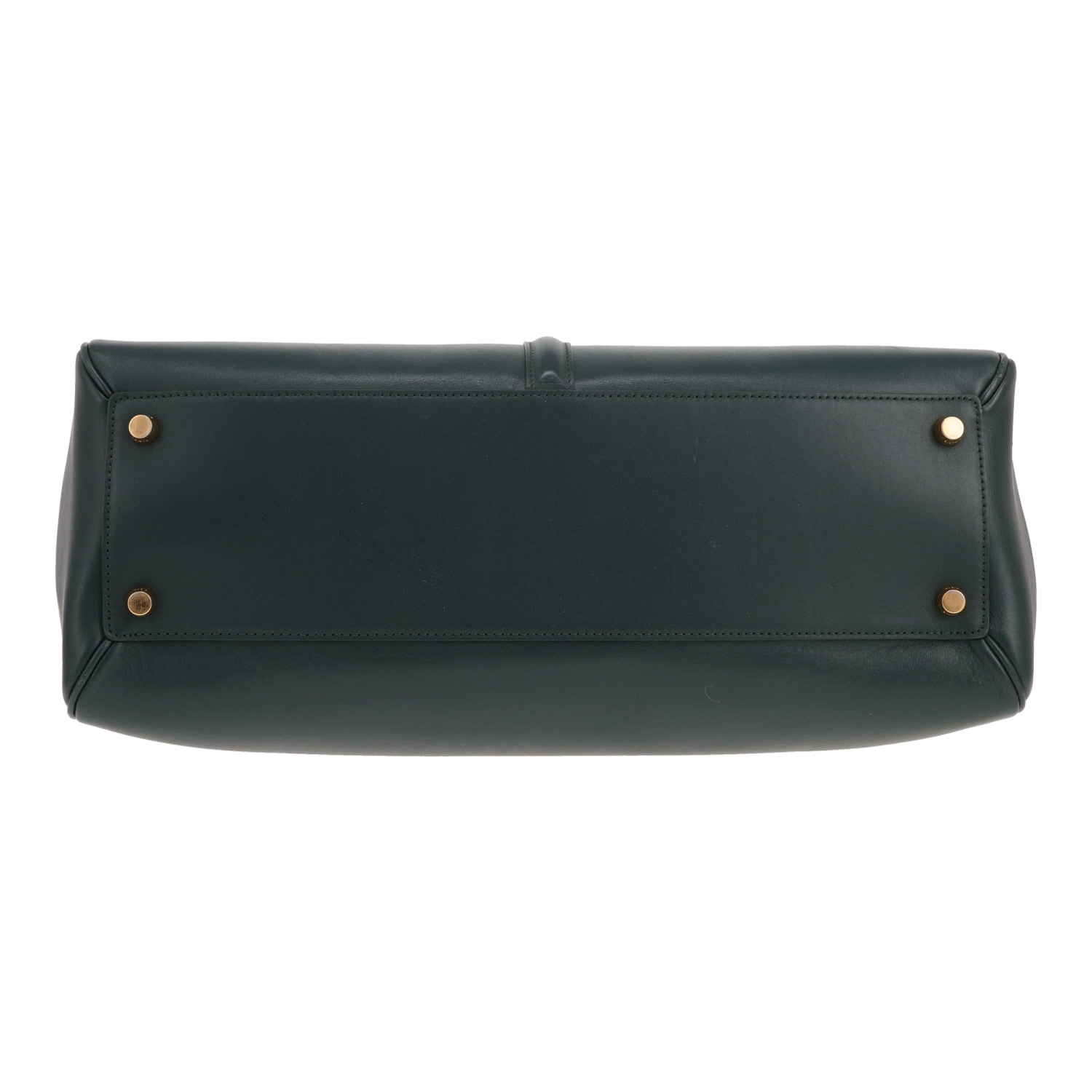 Celine 16 handbag in green leather - Detail D1