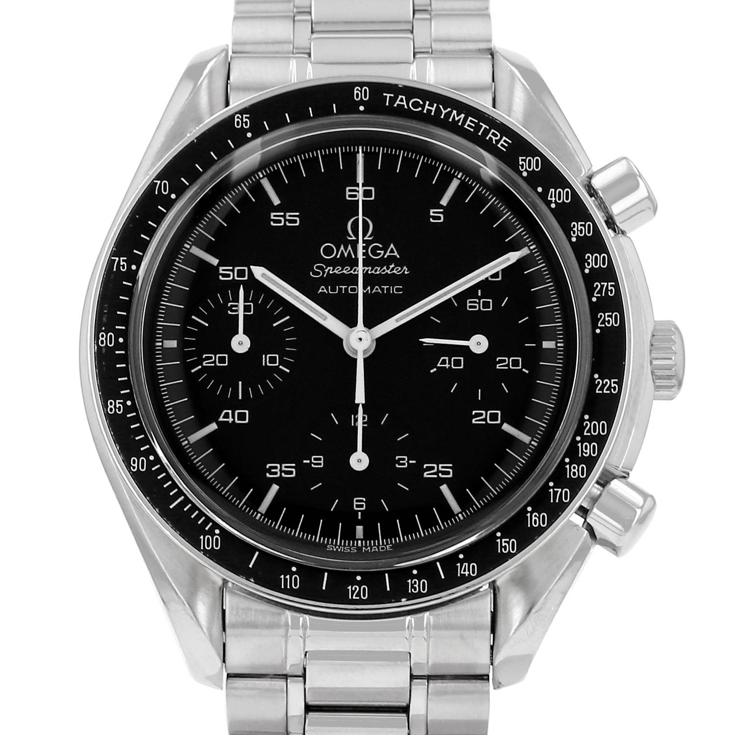 Montre Omega Speedmaster en acier Ref: Omega - 1750032 Vers 2000 Montre Omega Speedmaster en acier Ref: Omega - 1750032 Vers 2000