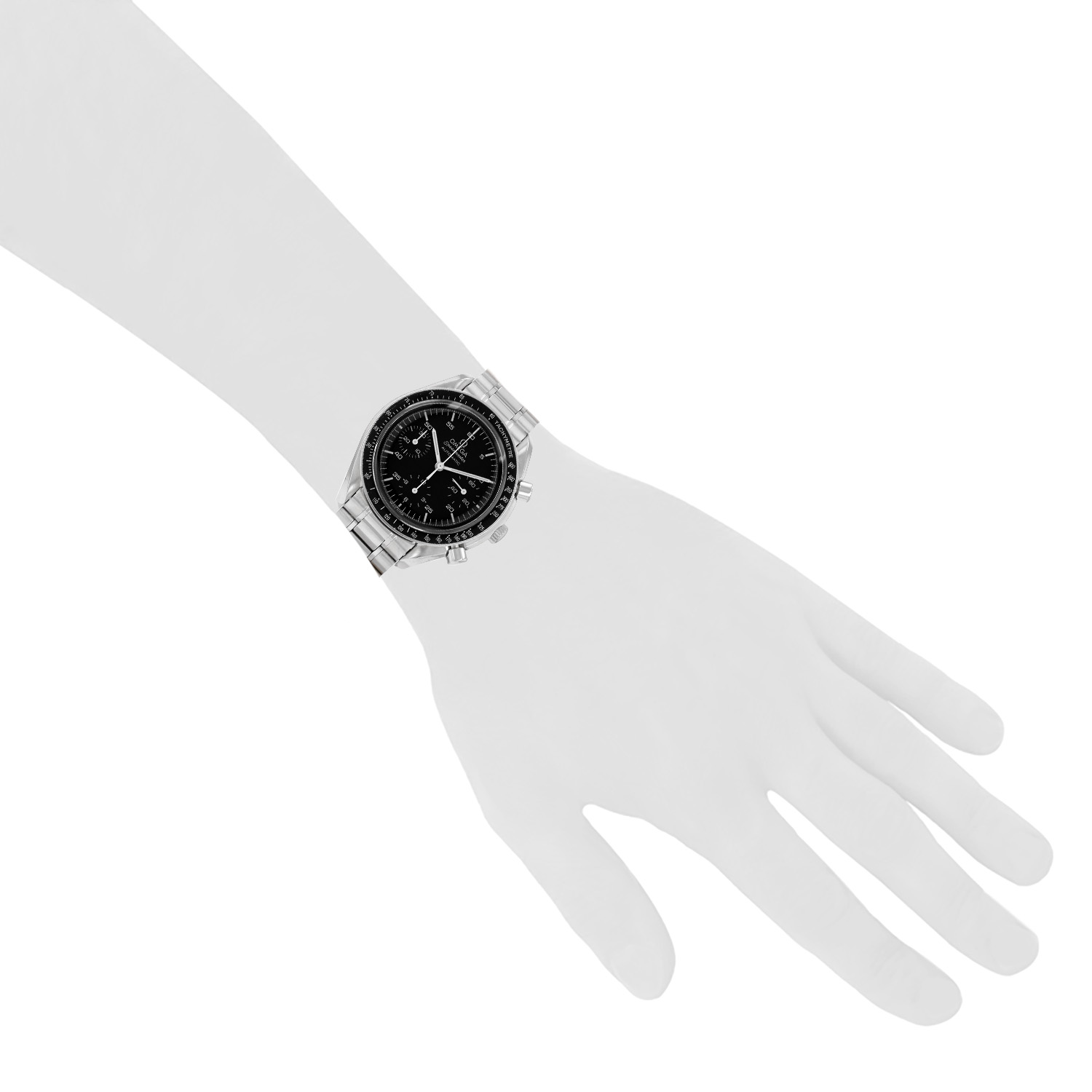 Omega Speedmaster steel watch, Ref: Omega - 1750032  Circa 2000 - Detail D1