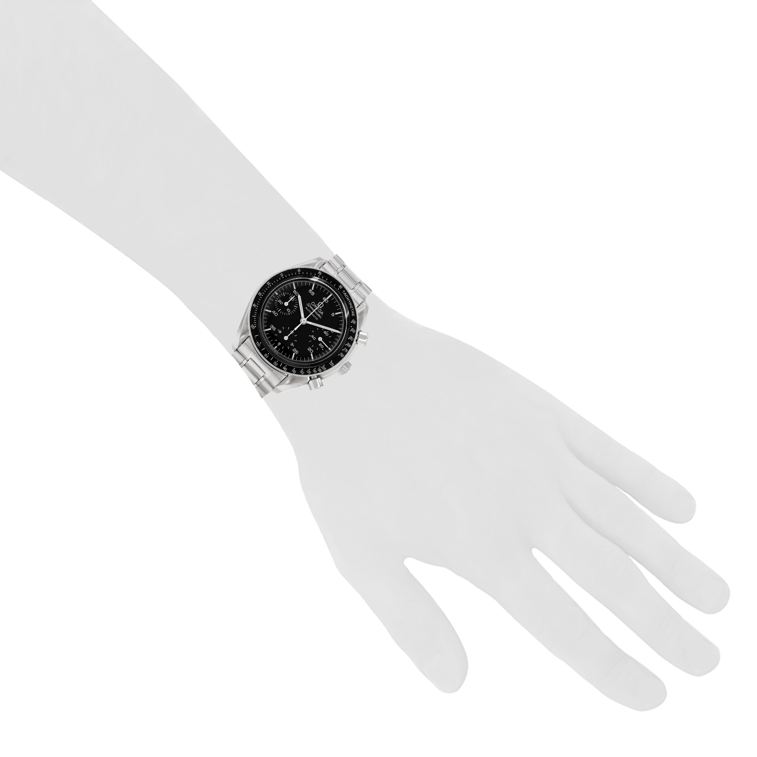 Omega Speedmaster steel watch, Ref: Omega - 1750032  Circa 1990 - Detail D1