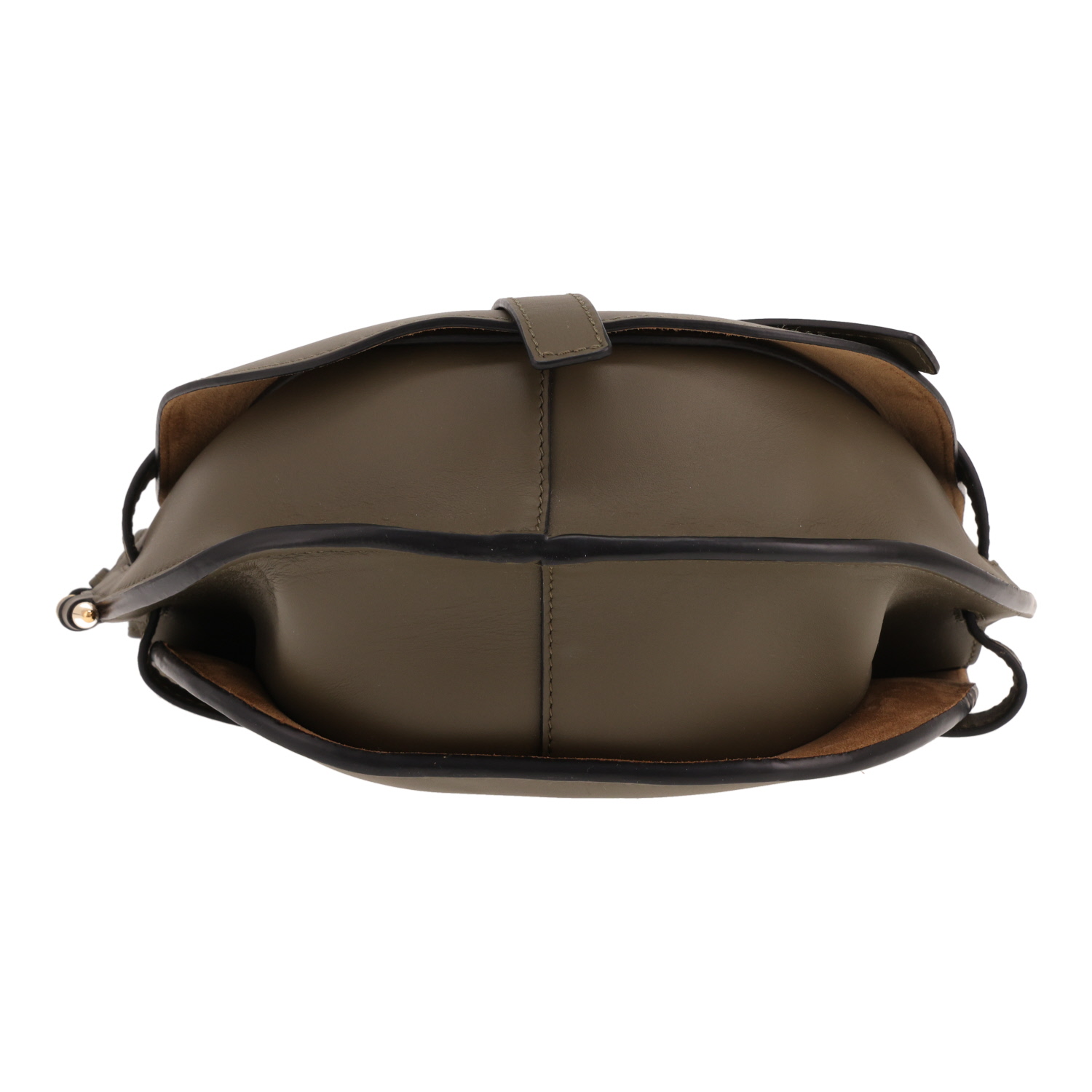 Borsa a tracolla Loewe Gate in pelle verde-kaki - Detail D1