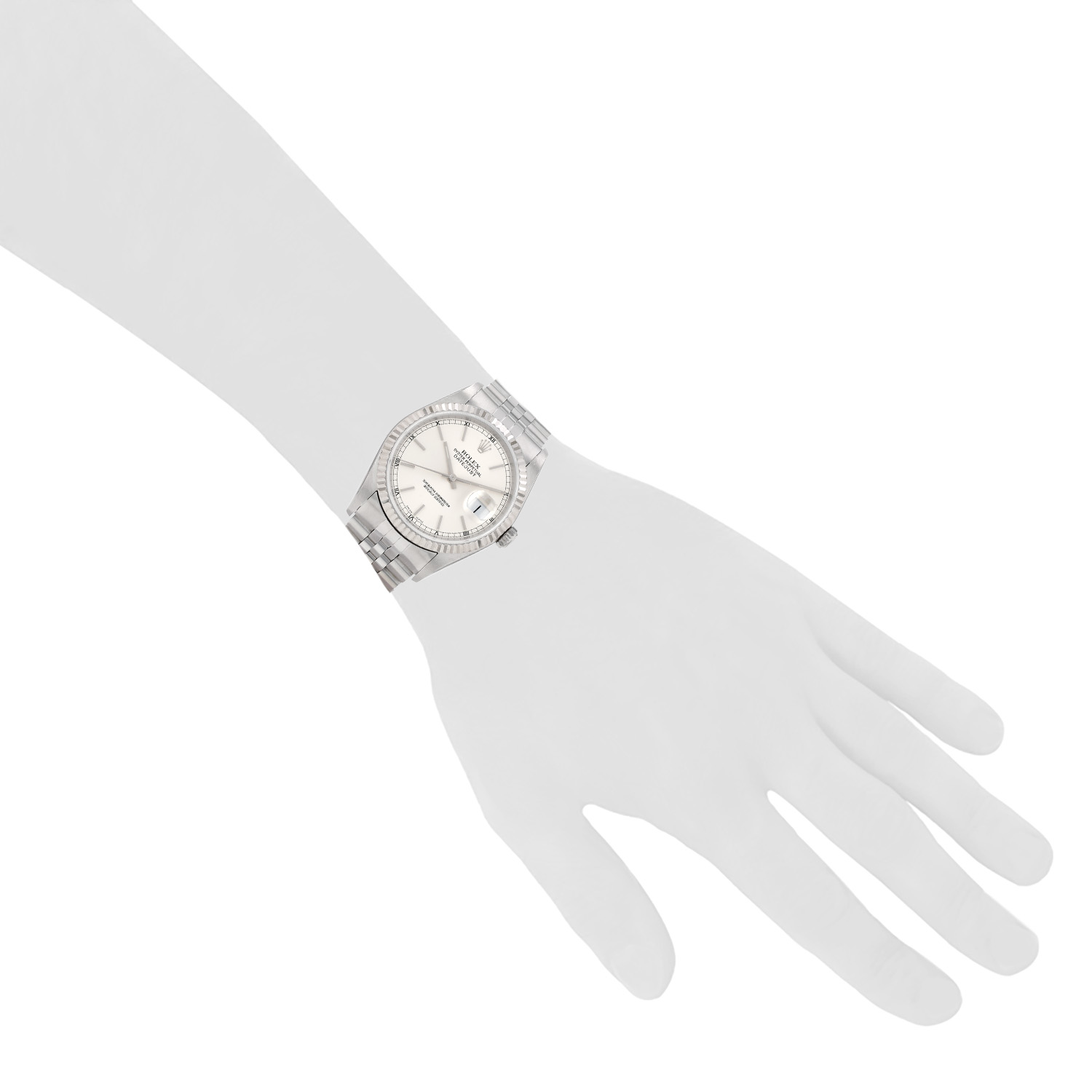 Montre Rolex Datejust en or et acier Ref: Rolex - 16234  Vers 2002 - Detail D1