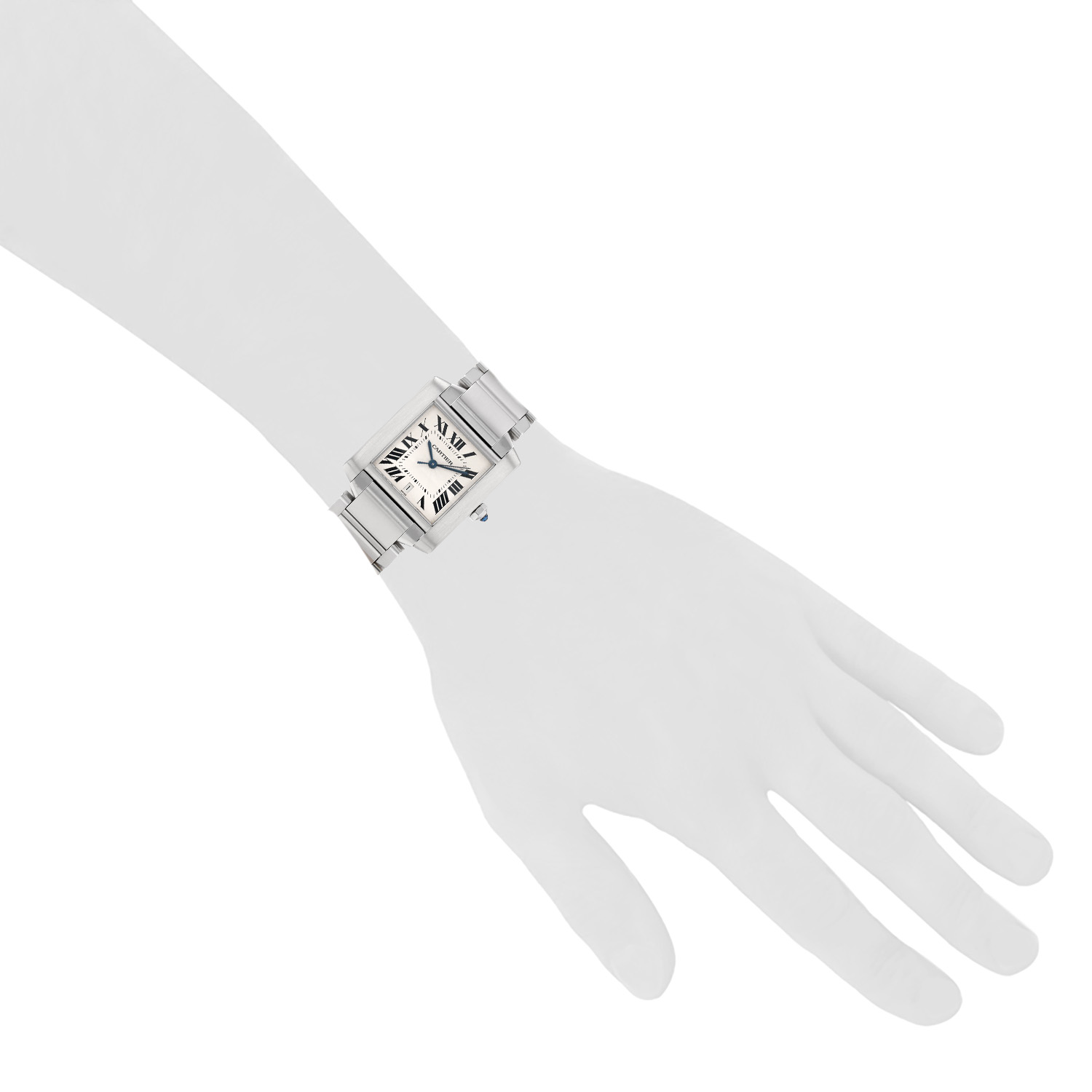 Reloj Cartier Tank Française, modelo grande, de acero. Ref.: Cartier - 2302. Hacia el año 2000 - Detail D1