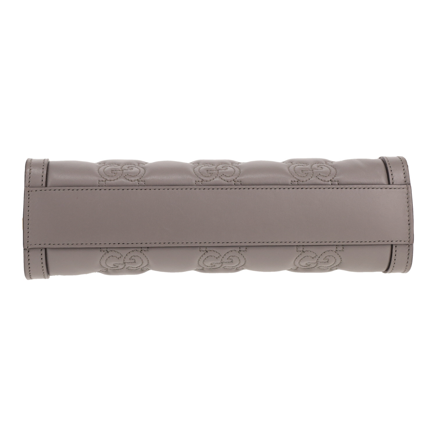 Sac bandoulière Gucci  Ophidia en cuir monogram gris - Detail D1