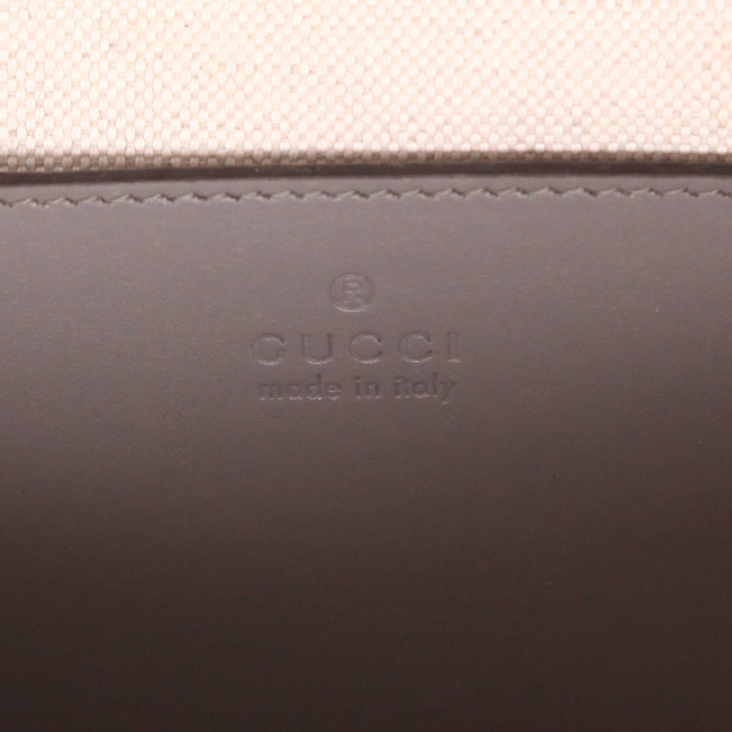 Sac bandoulière Gucci  Ophidia en cuir monogram gris - Detail D2