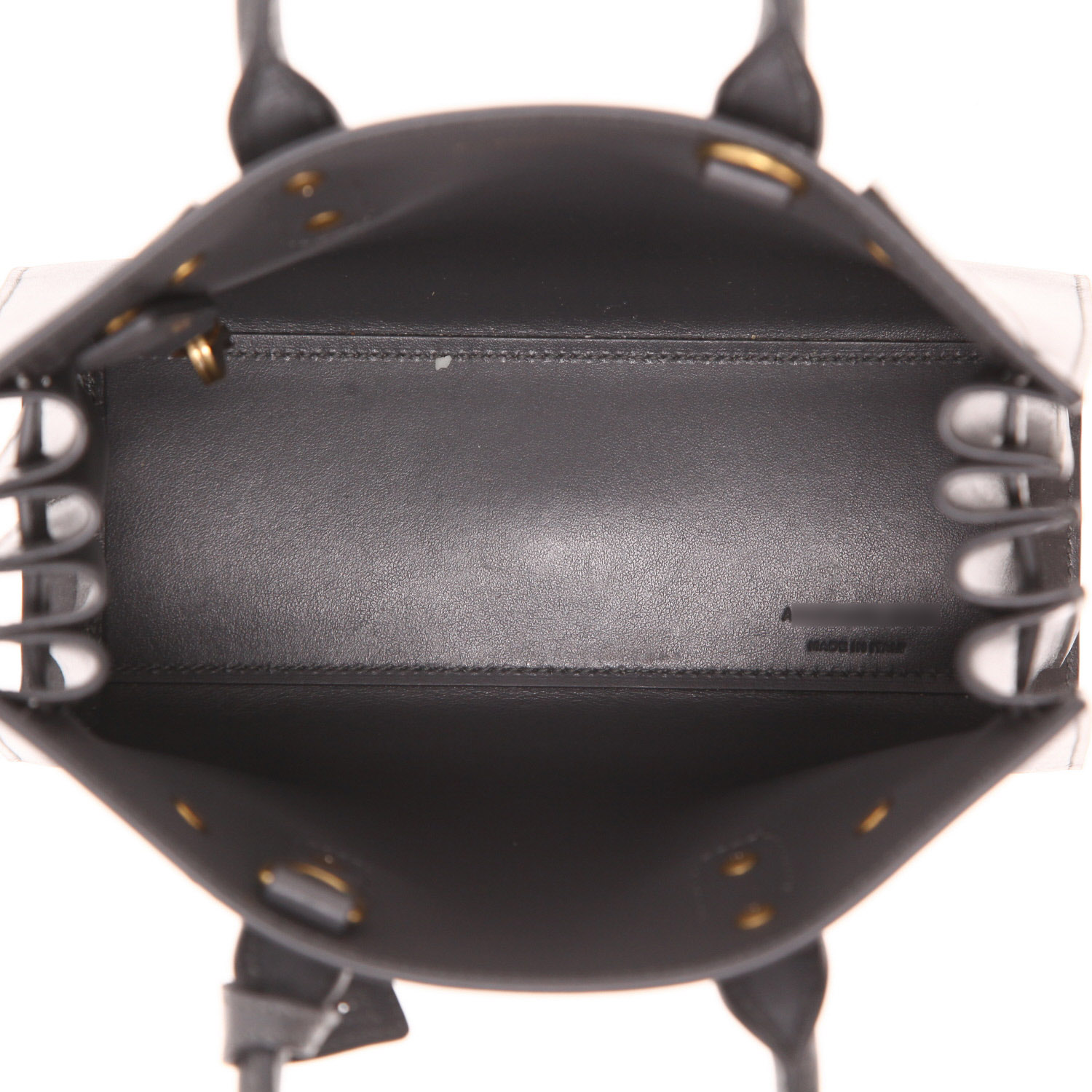Saint Laurent handbag  Nano day bag in grey leather - Detail D3