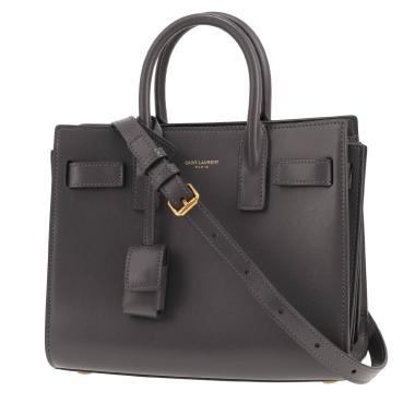 Bolso de mano Saint Laurent  Bolso de día Nano de piel gris