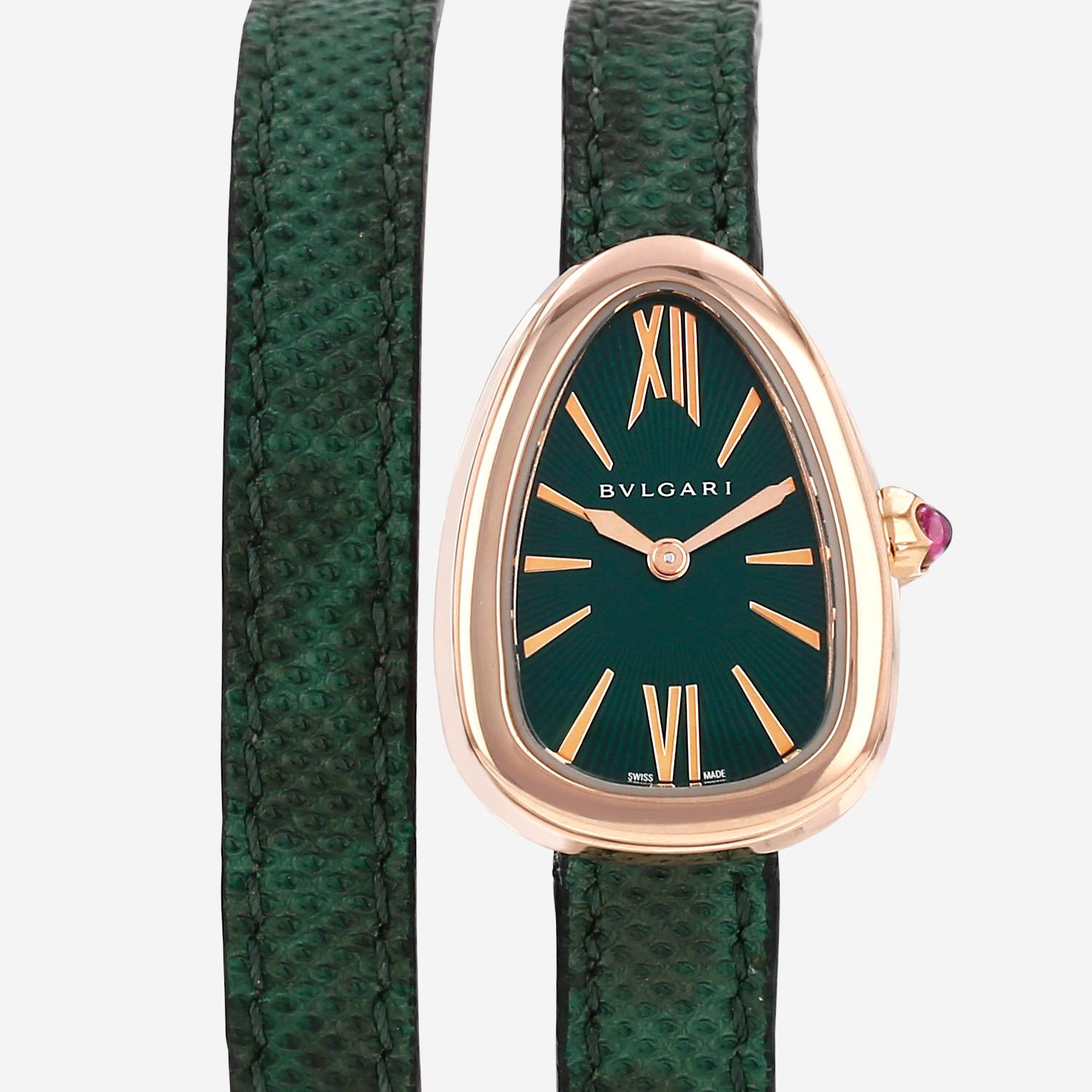 Bulgari Serpenti watch in rose gold, circa 2020