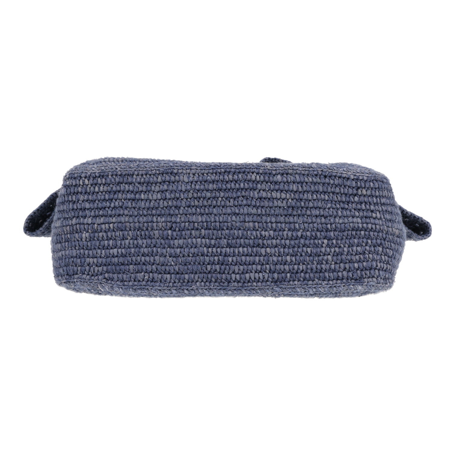 Borsa Loewe Ola, modello medio, in rafia Bleu Jean - Detail D1
