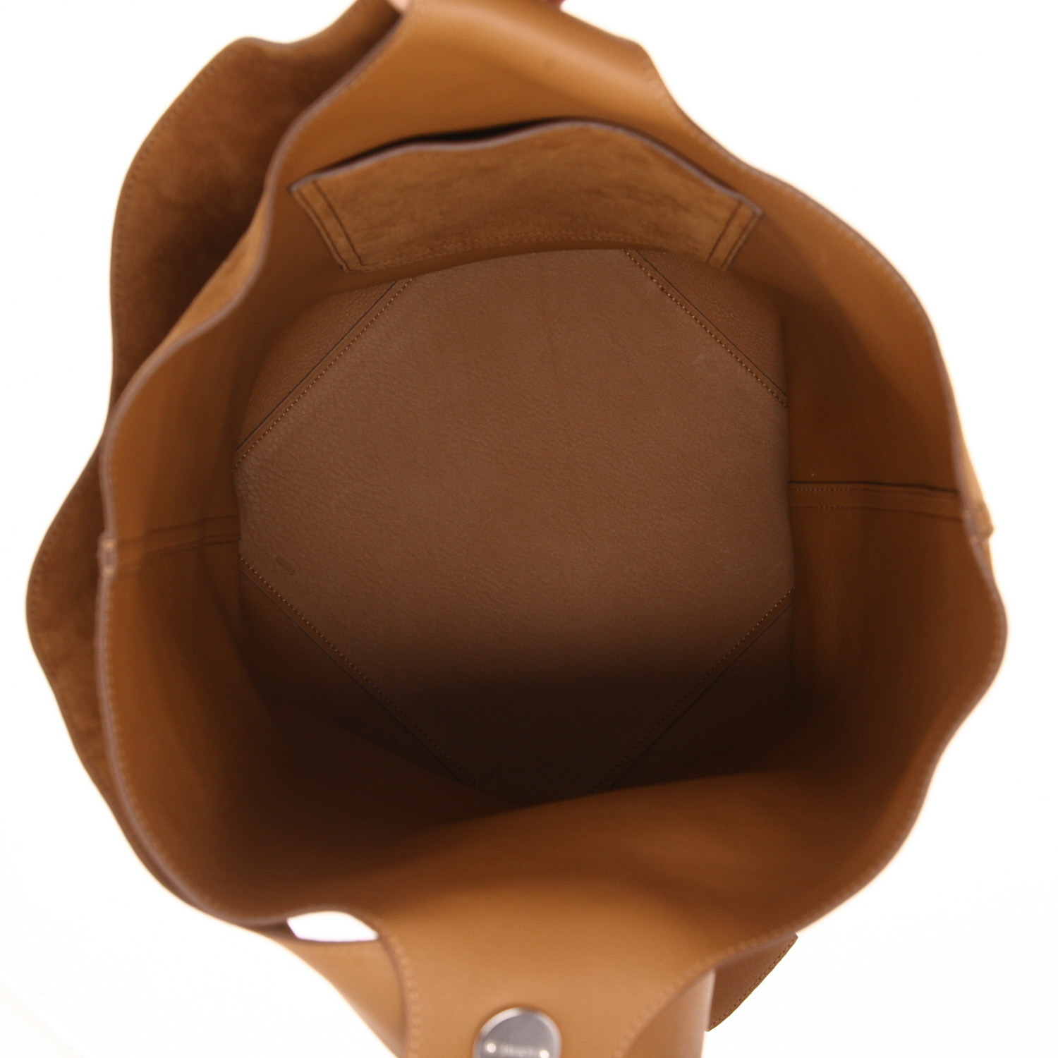 Sac à main Loewe  Pebble en veau doblis marron - Detail D3