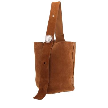 Bolso Loewe «Pebble» de piel de becerro «Doblis» marrón