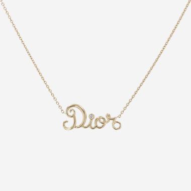 Dior Dioramour necklace in yellow gold and diamonds