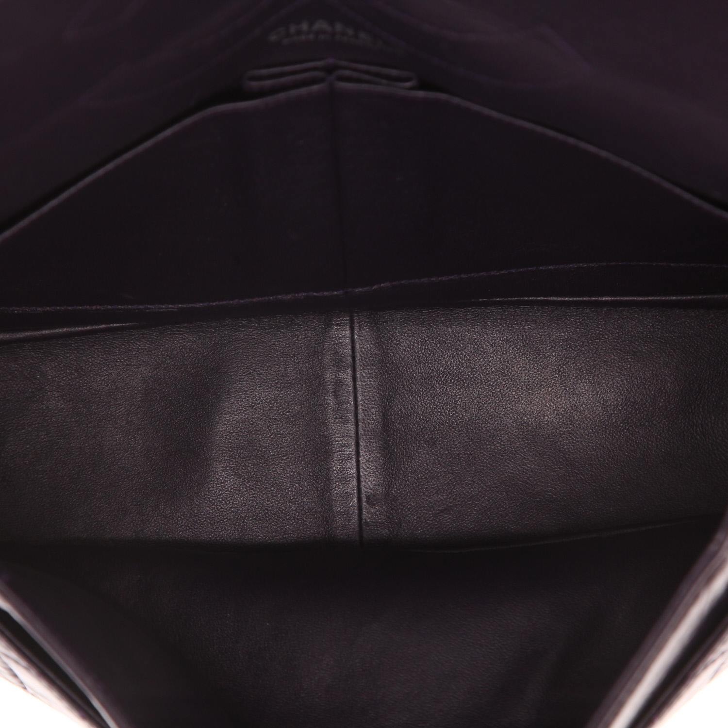 Borsa a tracolla Chanel 2.55 in pelle trapuntata viola - Detail D3