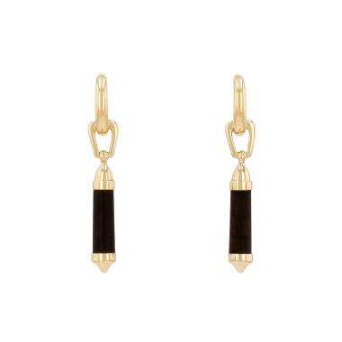 Par de hebillas Chaumet Touch Wood en oro amarillo y madera