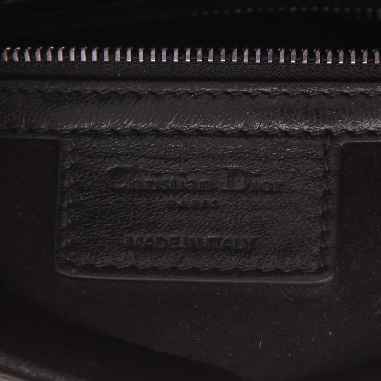 Borsa Dior Saddle in pelle nera - Detail D2