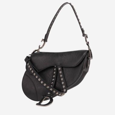 Sac à main Dior  Saddle en cuir noir