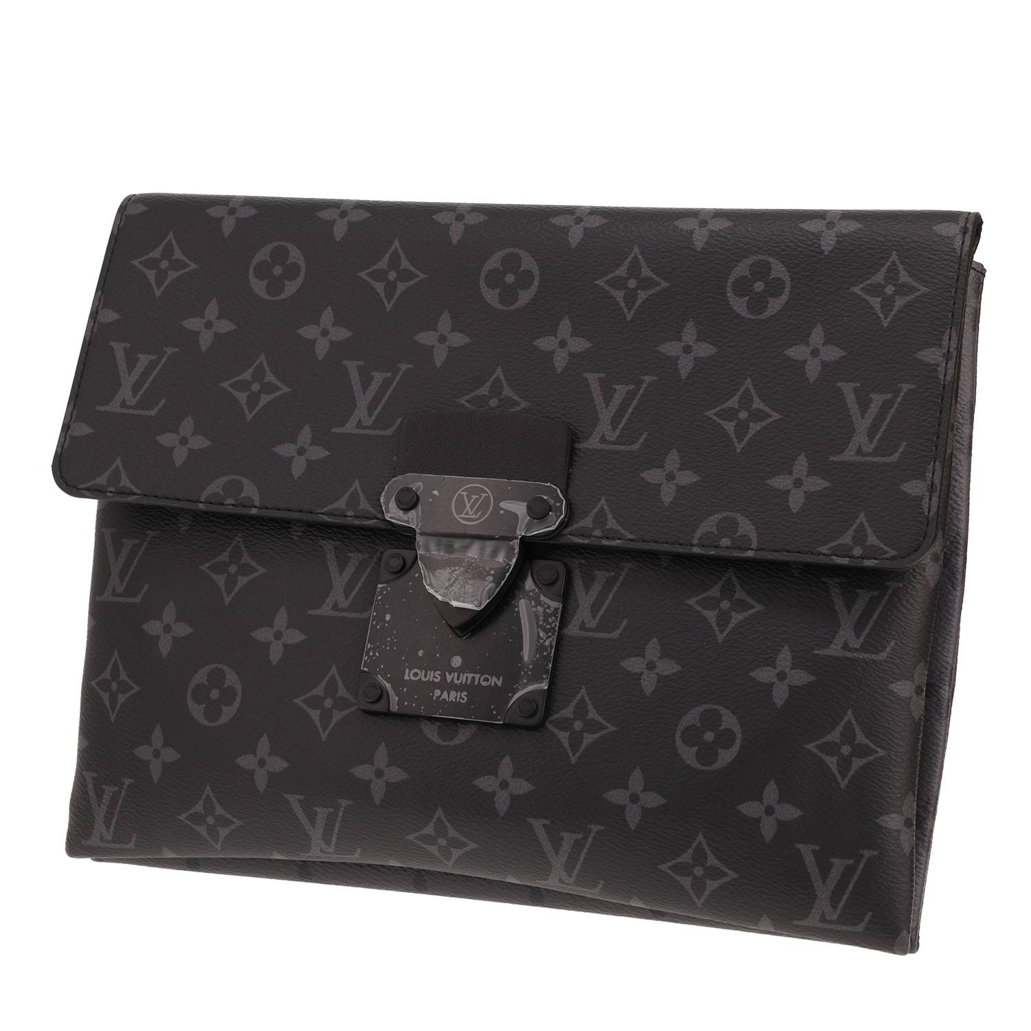 Pochette Louis Vuitton S Lock Monogram Noir Occasion