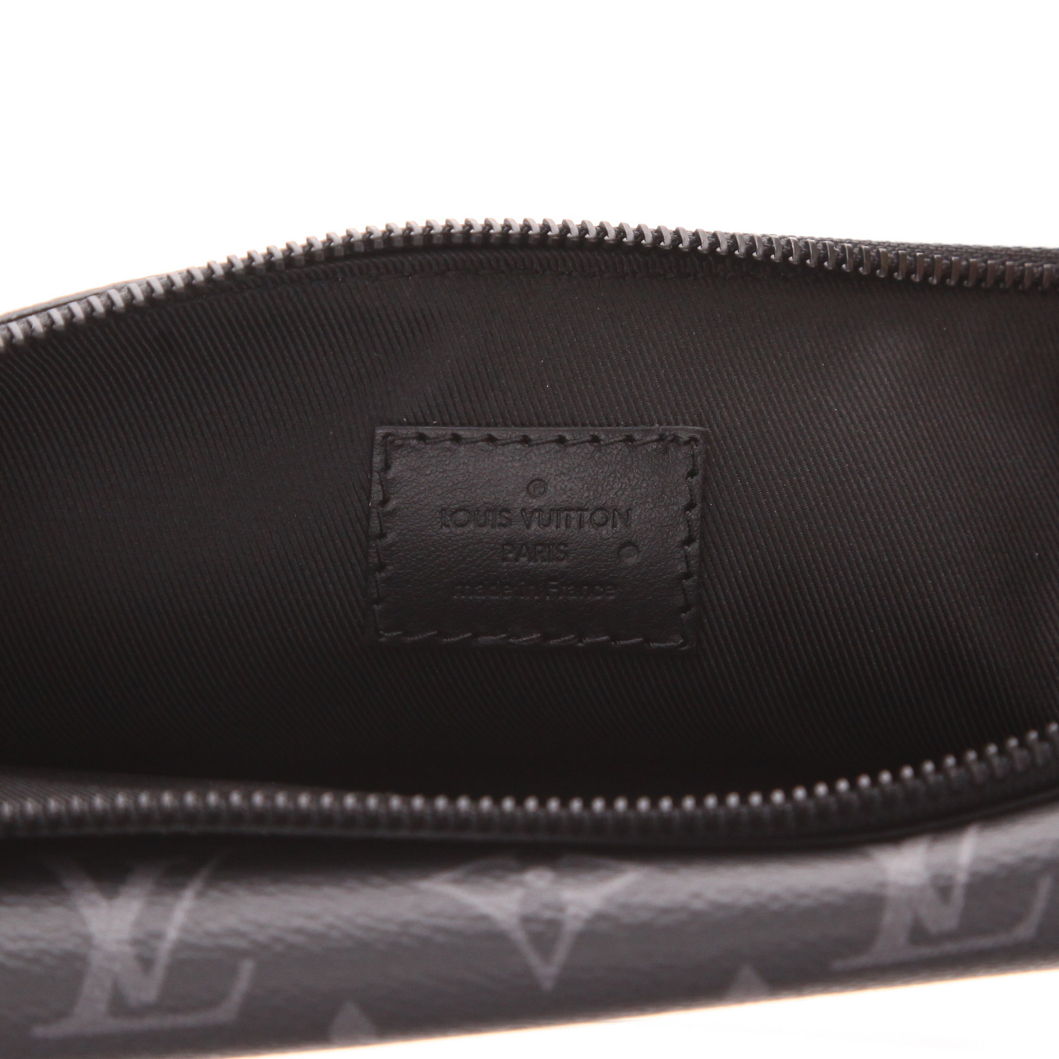 Bolso de mano Louis Vuitton «S Lock» de lona Monogram negra y gris - Detail D2