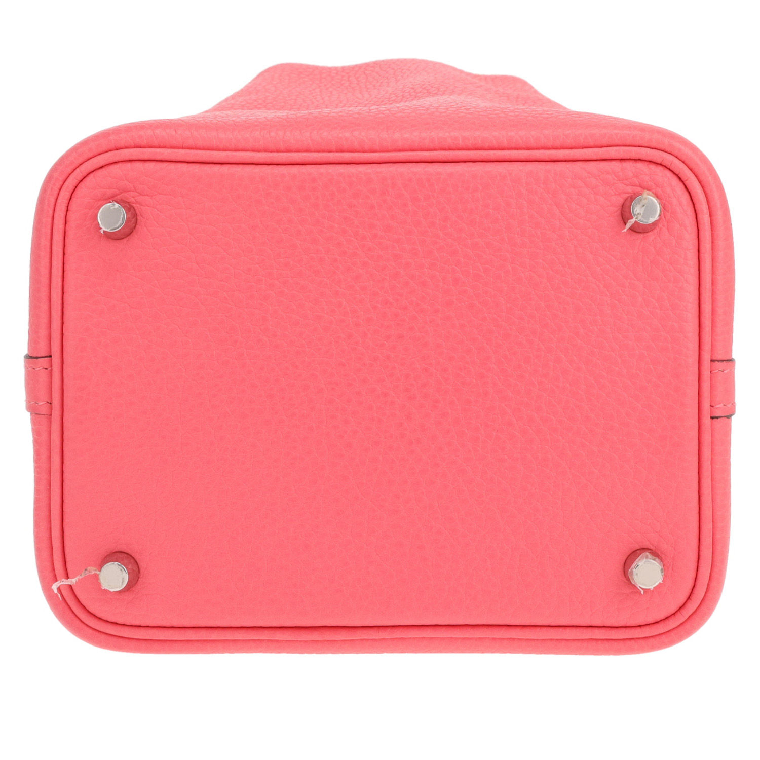 Sac à main Hermès  Picotin 18 cm en cuir togo rose Azalée - Detail D1
